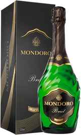 Вино игристое белое брют «Mondoro Gran Cuvee» в подарочной упаковке