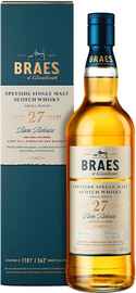Виски шотландский «Braes of Glenlivet 27 Years Old» в подарочной упаковке