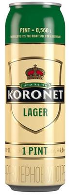 Пиво «Koronet Lager» в жестяной банке