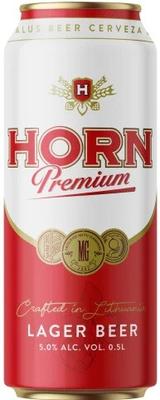 Пиво «Volfas Engelman Horn Premium» в жестяной банке