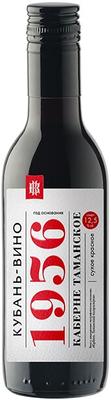 Вино красное сухое «Таманское 1956 Каберне, 0.187 л»