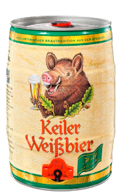 Пиво «Keiler Weissbier Hell» кегля