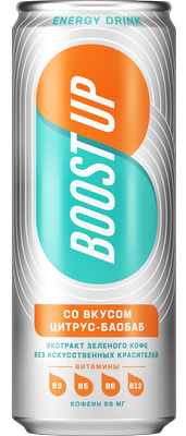 Энергетический напиток «BoostUp Цитрус-Баобаб»