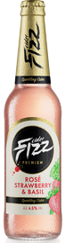 Сидр «FIZZ premium rose strawberry & basil taste»
