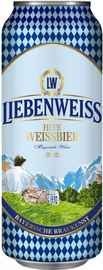 Пиво «Liebenweiss Hefe-Weissbier» в жестяной банке