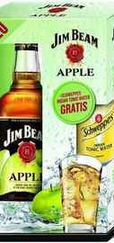 Виски испанский яблочный «Jim Beam Apple (Spain)» подарочный набор с тоником 