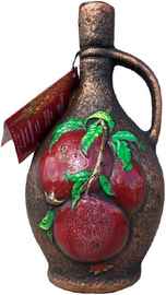 Вино красное полусладкое «Старый Баку Гранатовое» в керамическом кувшине
