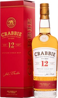 Виски шотландский «Crabbie Speyside Single Malt 12 Years Old» в подарочной упаковке