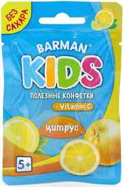 Конфетки без сахара «BARMAN Kids Citrus»