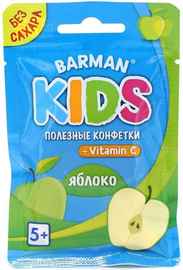Конфетки без сахара «BARMAN Kids Apple»