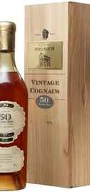 Коньяк французский «Prunier 50 Years Old Petite Champagne» в деревянной коробке