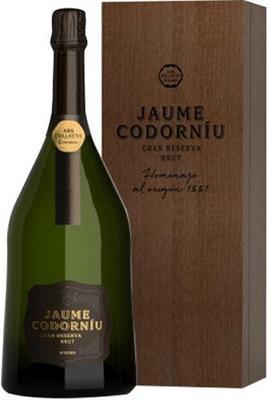 Игристое вино белое брют «Ars Collecta Jaume Codorniu Gran Reserva Brut» 2015 г., в деревянной коробке