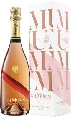 Шампанское розовое брют «Mumm Grand Cordon Rose» в подарочной упаковке