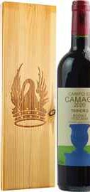 Вино красное сухое «Campo di Camagi» 2020 г. в деревянной коробке