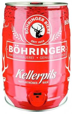 Пиво «Bohringer Kellerpils» кегля