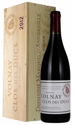 Вино красное сухое «Domaine Marquis d'Angerville Volnay Clos des Ducs» 2012 г., в деревянной коробке