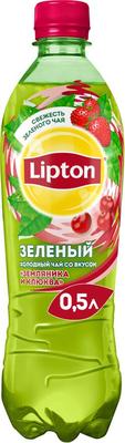 Чайный напиток «Lipton Ice Tea Strawberry-Cranberry, 0.5 л» пластик
