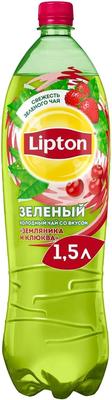 Чайный напиток «Lipton Ice Tea Strawberry-Cranberry, 1.5 л» пластик
