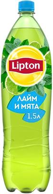 Чайный напиток «Lipton Ice Tea Lime Mint, 1.5 л» пластик