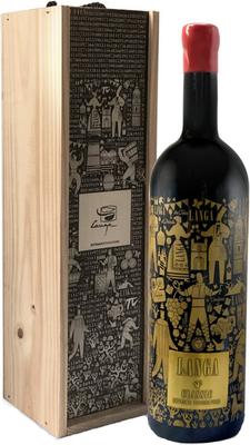 Вино красное сухое «Langa Classic» в деревянной коробке