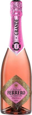 Вино игристое розовое полусладкое «Ferrero Leonardo Rose Semi-Dolce»