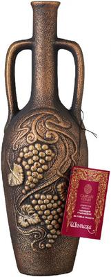 Вино красное полусладкое «Солнечный Баку Шемаха» в керамическом кувшине