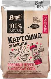 Чипсы «Bruto Craft Potato Ribbed with Pink Pepper» 130 гр.