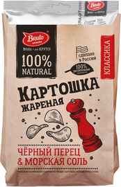 Чипсы «Bruto Craft Fried Potatoes with Black Pepper» 130 гр.