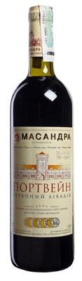 Вино красное сухое «Массандра Портвейн Красный Ливадия, 0.2 л»