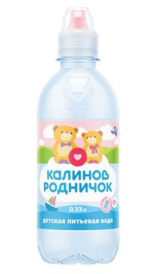 Вода детская негазированная «Калинов Родничок, 0.33 л» пластик