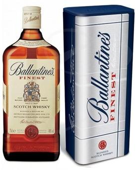 Виски шотландский «Ballantine’s Finest» в металлической коробке