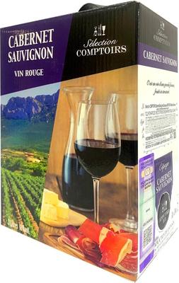 Вино красное сухое «Selection Comptoirs Cabernet Sauvignon» баг-ин-бокс