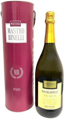 Вино игристое белое полусладкое «Mastro Binelli Malvasia, 1.5 л» в тубе