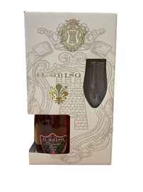 Вино игристое белое брют «Il Griso Brut» в подарочной упаковке с бокалом