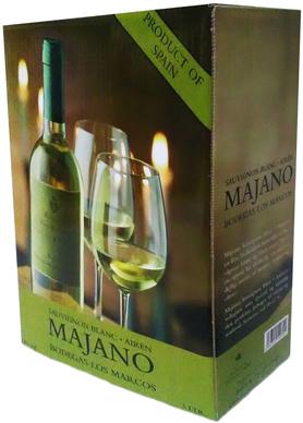 Вино белое сухое «Majano Sauvignon Blanc-Airen» баг-ин-бокс