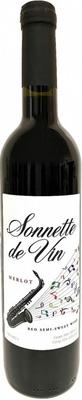 Вино красное полусладкое «Sonette de Vin Merlot»
