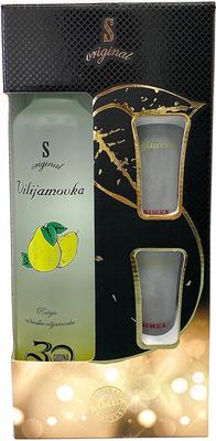 Ракия «Simex S-Original Vilijamovka» в подарочной упаковке с 2 стаканами