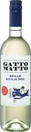 Вино белое сухое «Gatto Matto Grillo Sicilia Villa Degli Olmi» 2020 г.
