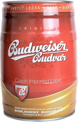 Пиво светлое фильтрованное «Budweiser Budvar» в бочонке