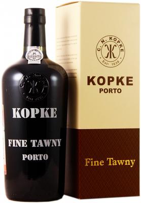 Портвейн «Kopke Fine Tawny Porto» в подарочной упаковке