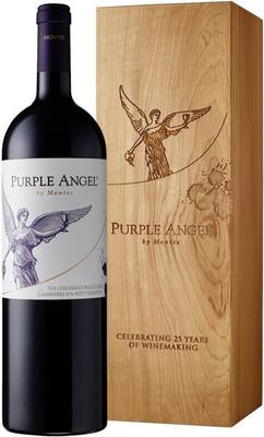 Вино красное сухое «Montes Purple Angel» 2019 г., в деревянной коробке
