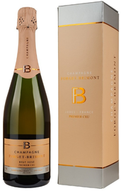 Шампанское розовое брют «Forget-Brimont Rose Brut Premier Cru» в подарочной упаковке