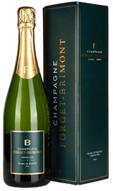 Шампанское белое брют «Forget-Brimont Blanc de Blancs Grand Cru Brut» в подарочной упаковке