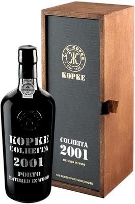 Портвейн «Kopke Colheita Porto» 2001 г., в деревянной коробке