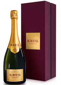 Шампанское белое брют «Krug Grande Cuvee 166eme Edition» в подарочной упаковке