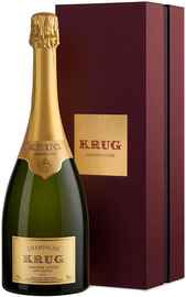Шампанское белое брют «Krug Grande Cuvee 166eme Edition, 1.5 л» в подарочной упаковке