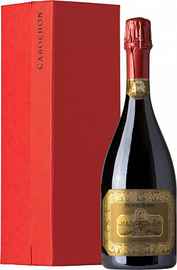 Вино игристое белое брют «Monte Rossa Cabochon» в подарочной упаковке