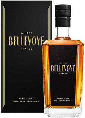 Виски французский «Bellevoye Edition Tourbee, 0.7 л» в подарочной упаковке