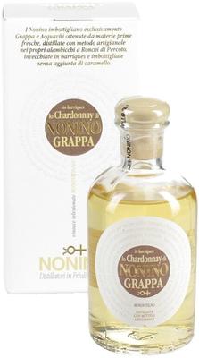 Граппа «Lo Chardonnay di Nonino in Barriques Monovitigno, 0.1 л» в подарочной упаковке