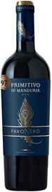 Вино красное полусухое «Pavo Nero Primitivo di Manduria» 2021 г.